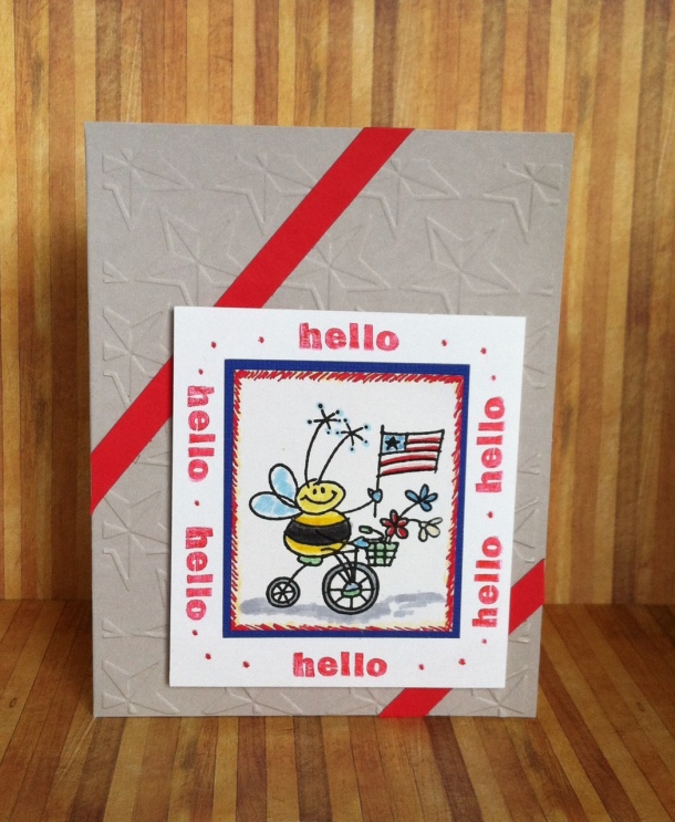Patriotic Bee Card